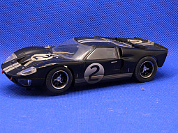 Slotcars66 Ford GT40 Mk2 1/32nd scale Scalextric slot car black #2 Le Mans 1966   